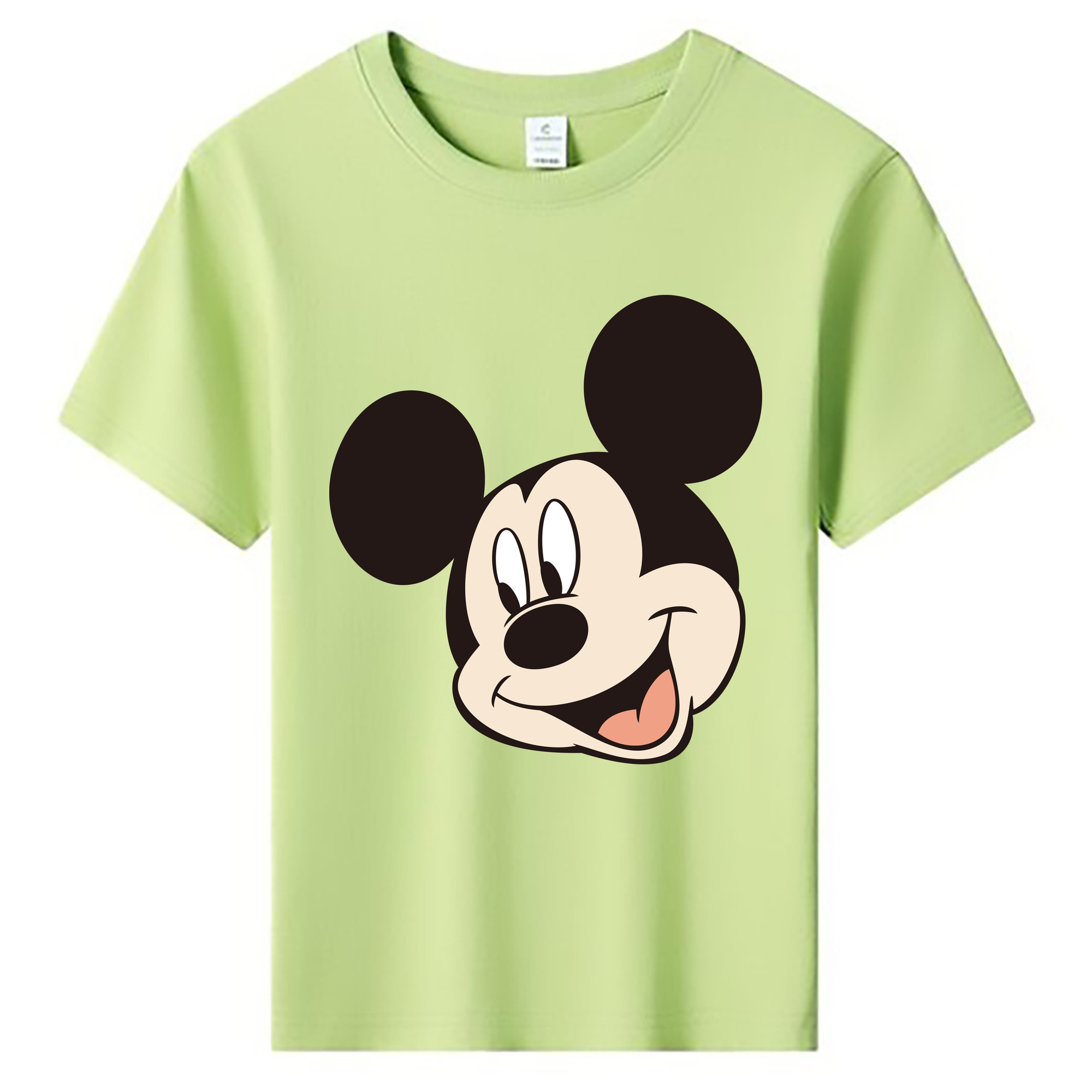 ミッキーマウス Mickey Mouse 綿100％キッズTシャツ（フロントプリント）